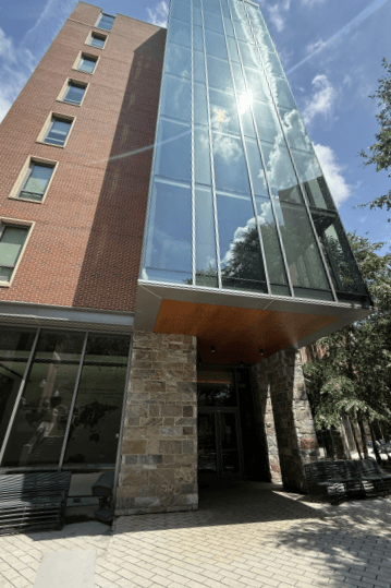 Georgetown University venue exterior — Arrupe Hall