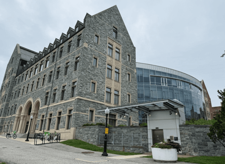 Georgetown University venue exterior — Hariri Building