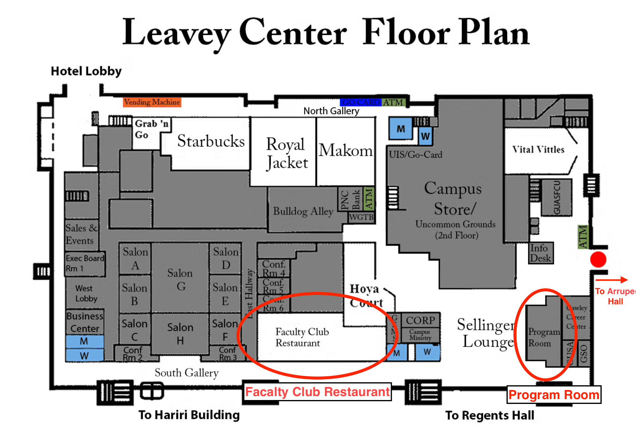 Leavey Center Floor Plan